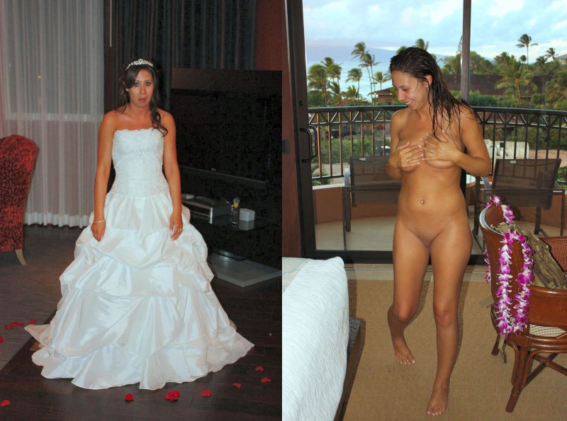 Голые невесты, фото до и после.